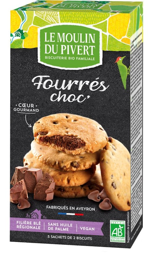 CIASTKA Z DROPSAMI CZEKOLADOWYMI BIO 150 g - LE MOULIN DU PIVERT CIASTKA Z DROPSAMI CZEKOLADOWYMI BIO 150 g - LE MOULIN DU PIVERT