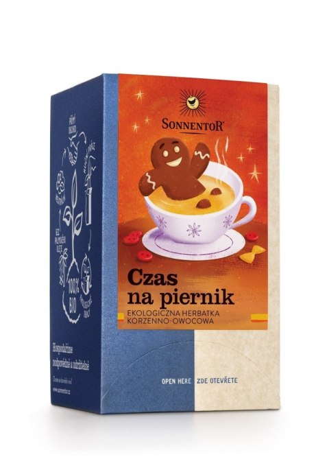 HERBATKA KORZENNO - OWOCOWA PIERNIKOWY CZAS (GINGERBREAD TIME) BIO (18 x 1,8 g) 32,4 g - SONNENTOR HERBATKA KORZENNO - OWOCOWA PIERNIKOWY CZAS (GINGERBREAD TIME) BIO (18 x 1,8 g) 32,4 g - SONNENTOR