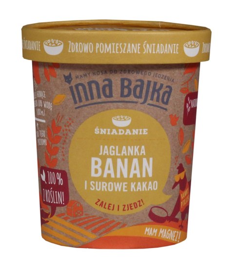 JAGLANKA Z BANANEM I SUROWYM KAKAO 65 g - INNA BAJKA JAGLANKA Z BANANEM I SUROWYM KAKAO 65 g - INNA BAJKA