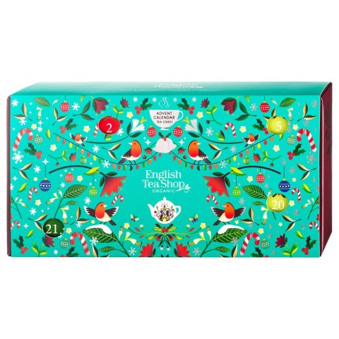 KALENDARZ ADWENTOWY CHEST (HERBATY I HERBATKI) BIO PIRAMIDKI (13 SMAKÓW) (25 x 2 g) 50 g - ENGLISH TEA SHOP ORGANIC (PRODUKT SEZ KALENDARZ ADWENTOWY CHEST (HERBATY I HERBATKI) BIO PIRAMIDKI (13 SMAKÓW) (25 x 2 g) 50 g - ENGLISH TEA SHOP ORGANIC (PRODUKT SEZ