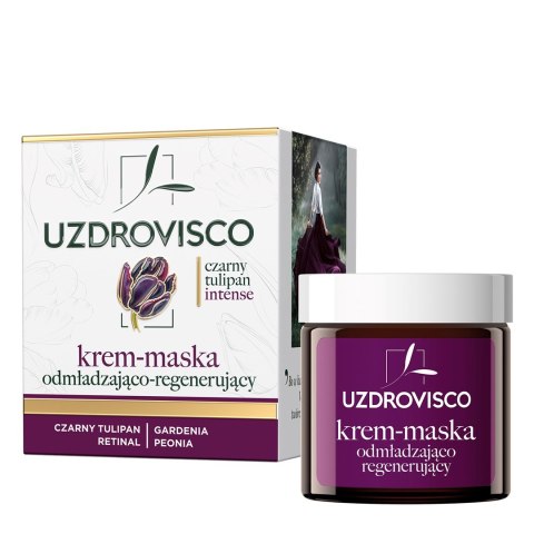 KREM - MASKA DO TWARZY ODMŁADZAJĄCO - REGENERUJĄCA 50 ml - UZDROVISCO (CZARNY TULIPAN INTENSE) KREM - MASKA DO TWARZY ODMŁADZAJĄCO - REGENERUJĄCA 50 ml - UZDROVISCO (CZARNY TULIPAN INTENSE)