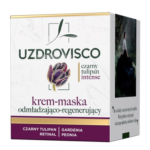 KREM - MASKA DO TWARZY ODMŁADZAJĄCO - REGENERUJĄCA 50 ml - UZDROVISCO (CZARNY TULIPAN INTENSE) KREM - MASKA DO TWARZY ODMŁADZAJĄCO - REGENERUJĄCA 50 ml - UZDROVISCO (CZARNY TULIPAN INTENSE)