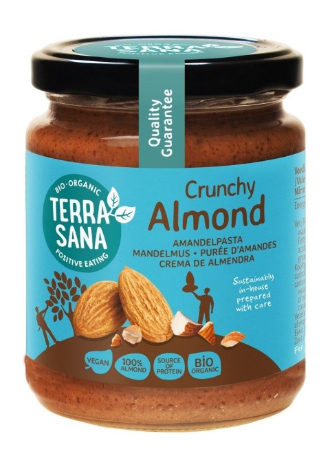 KREM Z PRAŻONYCH MIGDAŁÓW CRUNCHY BIO 250 g - TERRASANA KREM Z PRAŻONYCH MIGDAŁÓW CRUNCHY BIO 250 g - TERRASANA