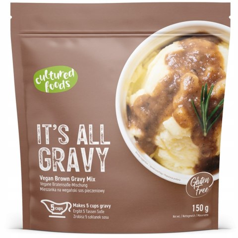 MIESZANKA NA WEGAŃSKI CIEMNY SOS PIECZENIOWY BEZGLUTENOWY 150 g - CULTURED FOODS MIESZANKA NA WEGAŃSKI CIEMNY SOS PIECZENIOWY BEZGLUTENOWY 150 g - CULTURED FOODS