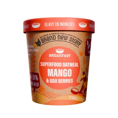 OWSIANKA Z MANGO I JAGODAMI GOJI 70 g - BRAND NEW STORY OWSIANKA Z MANGO I JAGODAMI GOJI 70 g - BRAND NEW STORY