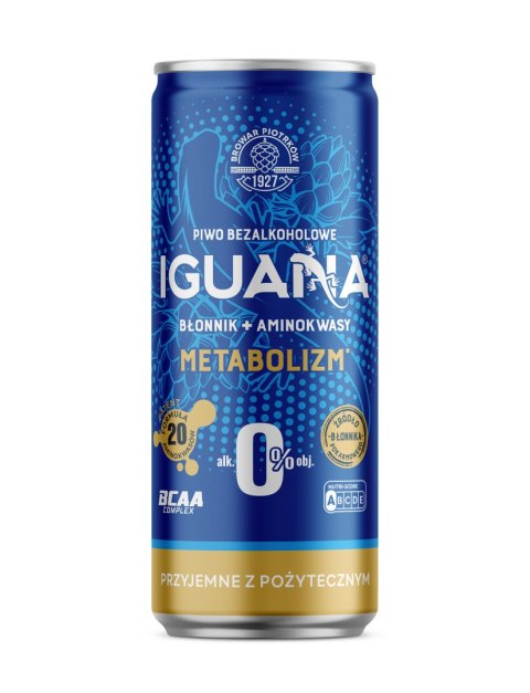 PIWO BEZALKOHOLOWE IGUANA METABOLIZM 330 ml - BROWAR PIOTRKÓW PIWO BEZALKOHOLOWE IGUANA METABOLIZM 330 ml - BROWAR PIOTRKÓW