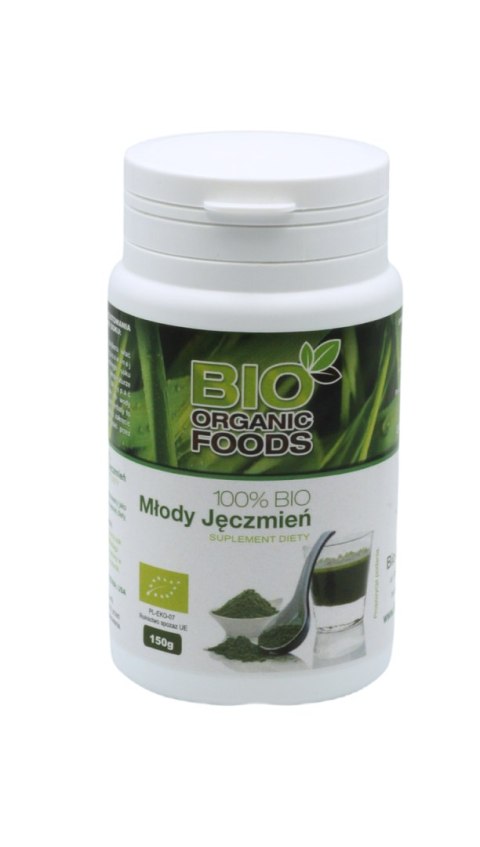 SOK Z MŁODEGO JĘCZMIENIA SPROSZKOWANY BIO 150 g - BIO ORGANIC FOODS SOK Z MŁODEGO JĘCZMIENIA SPROSZKOWANY BIO 150 g - BIO ORGANIC FOODS