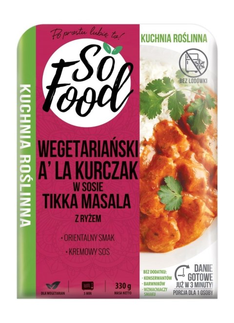 TIKKA MASALA A'LA KURCZAK Z RYŻEM 330 g - SO FOOD TIKKA MASALA A'LA KURCZAK Z RYŻEM 330 g - SO FOOD