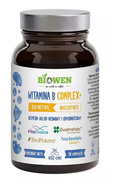 WITAMINA B COMPLEX+ BEZGLUTENOWA 90 KAPSUŁEK - HEMPKING (BIOWEN) WITAMINA B COMPLEX+ BEZGLUTENOWA 90 KAPSUŁEK - HEMPKING (BIOWEN)