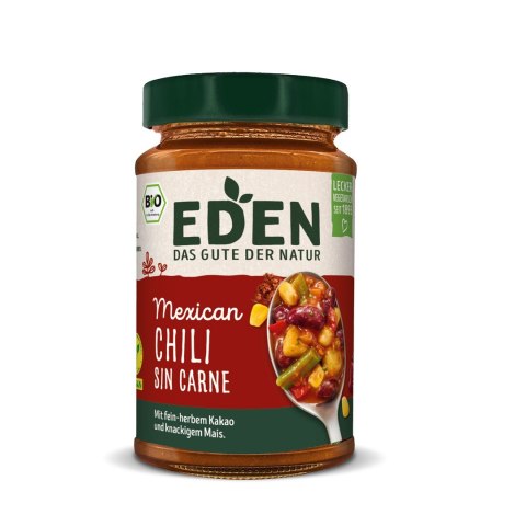 CHILI SIN CARNE W STYLU MEKSYKAŃSKIM BIO 400 g - EDEN CHILI SIN CARNE W STYLU MEKSYKAŃSKIM BIO 400 g - EDEN