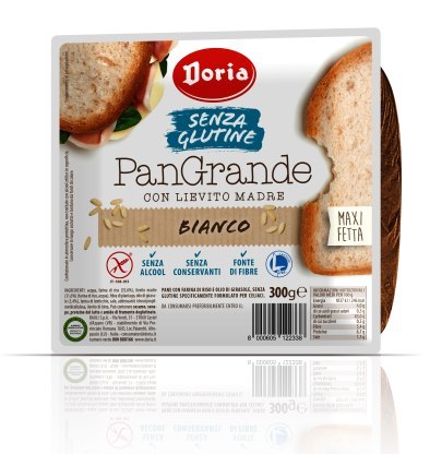 CHLEB TOSTOWY JASNY KROJONY (MAXI KROMKI) BEZGLUTENOWY 300 g - DORIA CHLEB TOSTOWY JASNY KROJONY (MAXI KROMKI) BEZGLUTENOWY 300 g - DORIA