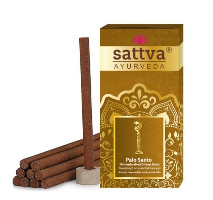 KADZIDEŁKA INDYJSKIE SŁUPKOWE PALO SANTO (10 szt.) 20 g - SATTVA (AYURVEDA) KADZIDEŁKA INDYJSKIE SŁUPKOWE PALO SANTO (10 szt.) 20 g - SATTVA (AYURVEDA)