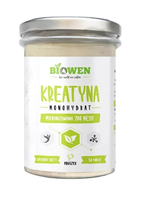 KREATYNA MONOHYDRAT PROSZEK BEZGLUTENOWA 250 g - HEMPKING (BIOWEN) KREATYNA MONOHYDRAT PROSZEK BEZGLUTENOWA 250 g - HEMPKING (BIOWEN)