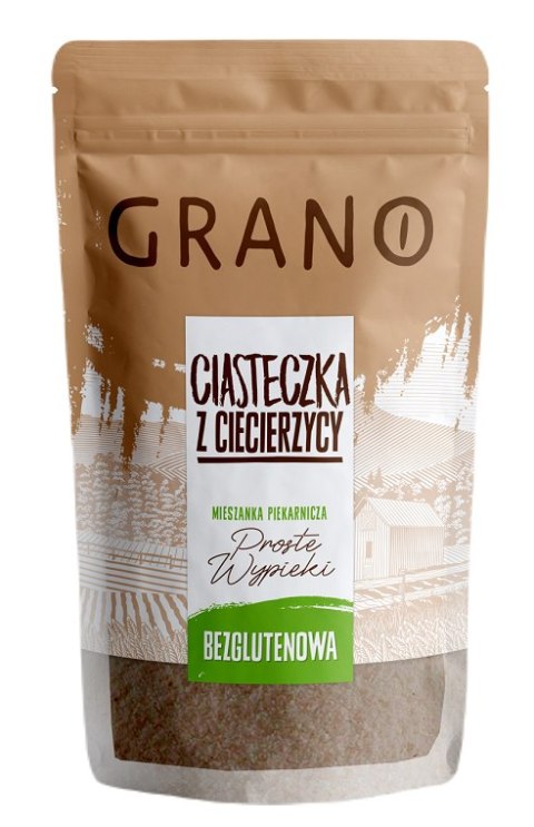 MIESZANKA NA CIASTECZKA Z CIECIERZYCY BEZGLUTENOWA 400 g - GRANO MIESZANKA NA CIASTECZKA Z CIECIERZYCY BEZGLUTENOWA 400 g - GRANO