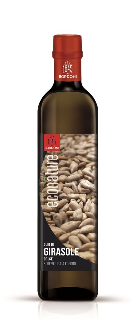 OLEJ SŁONECZNIKOWY (Z ŁUSKANYCH NASION) TŁOCZONY NA ZIMNO BIO 750 ml - BORDONI (ECONATURE) OLEJ SŁONECZNIKOWY (Z ŁUSKANYCH NASION) TŁOCZONY NA ZIMNO BIO 750 ml - BORDONI (ECONATURE)
