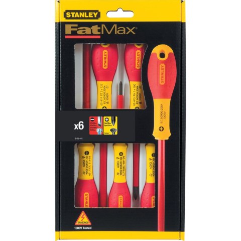 654410 Wkrętaki FatMax - zestaw 6 elementów - VDE, PŁ, PH, Stanley 65-441 654410 Wkrętaki FatMax - zestaw 6 elementów - VDE, PŁ, PH, Stanley 65-441