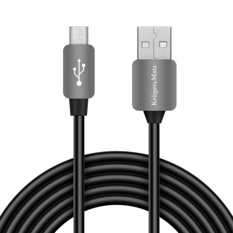 Kabel USB - micro USB wtyk-wtyk 1.8m Kruger&Matz Kabel USB - micro USB wtyk-wtyk 1.8m Kruger&Matz
