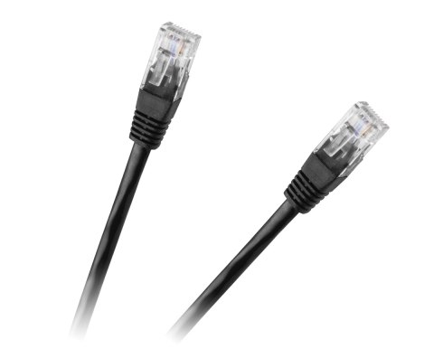 Patchcord kabel UTP 8c wtyk-wtyk 0,5m CCA czarny Patchcord kabel UTP 8c wtyk-wtyk 0,5m CCA czarny