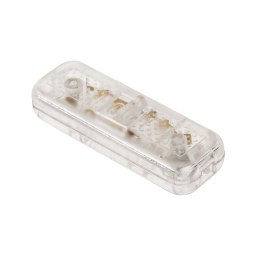 Złącze przełącznik przelotowy przeźroczysty 2A/250V