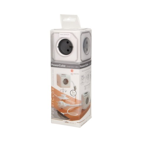 Przedłużacz PowerCube Extended USB z przewodem 3m Przedłużacz PowerCube Extended USB z przewodem 3m