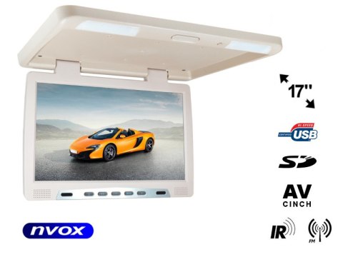 Monitor podwieszany podsufitowy LCD 17cali cali LED IR FM USB SD... (NVOX RF1790U BE) Monitor podwieszany podsufitowy LCD 17cali cali LED IR FM USB SD... (NVOX RF1790U BE)