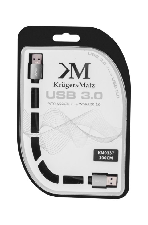 Kabel USB3.0 wtyk - wtyk 1m Kruger&Matz Kabel USB3.0 wtyk - wtyk 1m Kruger&Matz