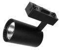 Lampa sklepowa led reflektor szynowy jednofazowy czarny 30w 2250 lm światło zimne 6000k