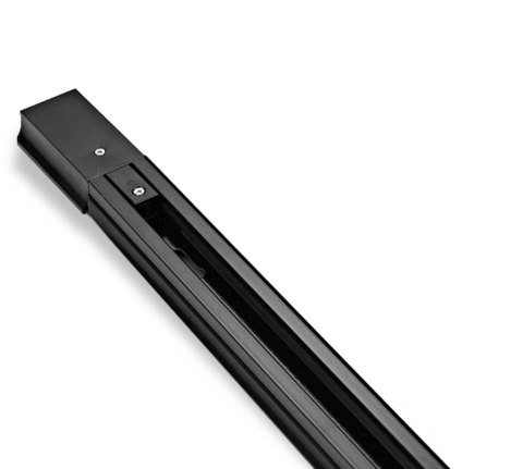 Listwa szynowa jednofazowa 150 cm czarna Listwa szynowa jednofazowa 150 cm czarna