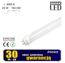 Świetlówka led 150cm 22w 4000k t8 jednostronna neutralna