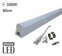 Świetlówka led liniowa t5 60cm 8w ciepła 3000k lampa natynkowa zintegrowana z oprawą