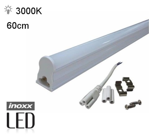 Świetlówka led liniowa t5 60cm 8w ciepła 3000k lampa natynkowa zintegrowana z oprawą Świetlówka led liniowa t5 60cm 8w ciepła 3000k lampa natynkowa zintegrowana z oprawą