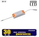 Zasilacz led 36w do paneli sufitowych slim 60x60 120x30