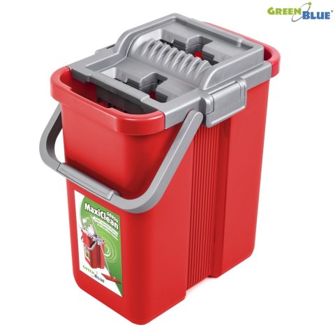 Mop płaski z wiadrem i wyciskaczem GreenBlue, dwa wkłady microfibra HQ, pojemność 8L, MaxiClean GB850 Mop płaski z wiadrem i wyciskaczem GreenBlue, dwa wkłady microfibra HQ, pojemność 8L, MaxiClean GB850