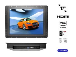 Monitor open frame led 17cali vga hdmi dvi 12v 230v
