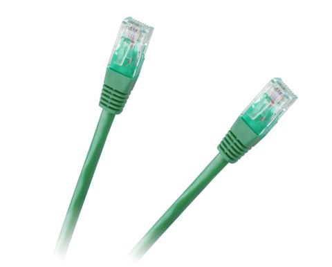 Patchcord kabel UTP 8c wtyk-wtyk 1.0m CCA zielony Patchcord kabel UTP 8c wtyk-wtyk 1.0m CCA zielony