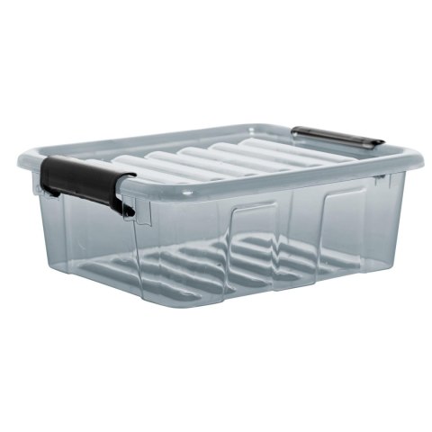 Pojemnik z pokrywą Plast Team Home Box 2L transparentny szary Pojemnik z pokrywą Plast Team Home Box 2L transparentny szary