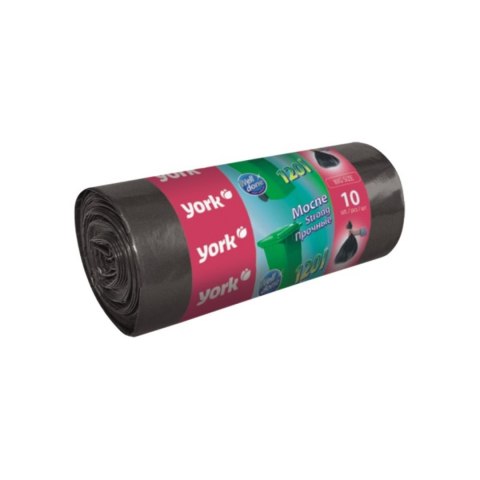 Worki na śmieci mocne 120L 10szt York Worki na śmieci mocne 120L 10szt York