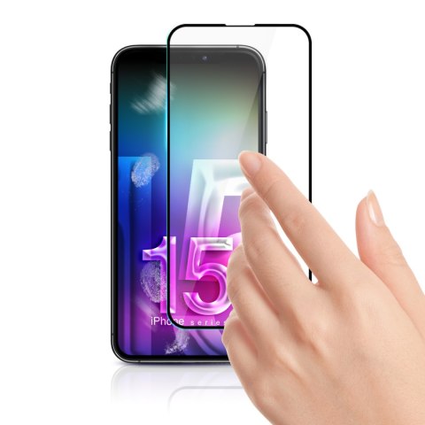3mk HardGlass Max Lite - Szkło hartowane do iPhone 15 (Czarny) 3mk HardGlass Max Lite - Szkło hartowane do iPhone 15 (Czarny)