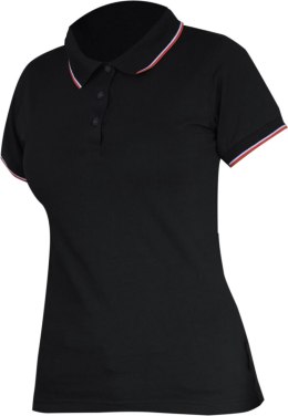 Koszulka polo damska 190g/m2, czarna, 