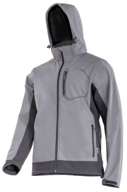 Kurtka softshell z kapt., szara, rozm. s, ce, lahti
