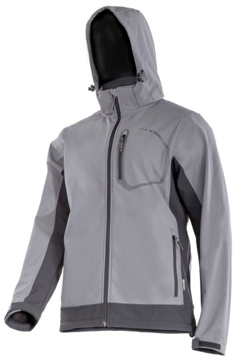 Kurtka softshell z kapt., szara, rozm. s, ce, lahti Kurtka softshell z kapt., szara, rozm. s, ce, lahti