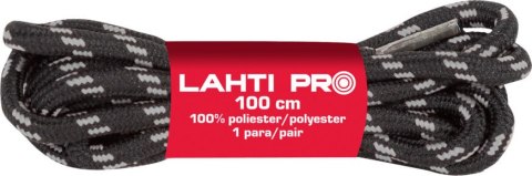 Sznurowadła okrągłe czar-szar l904025p, 10 par, 150cm, lahti Sznurowadła okrągłe czar-szar l904025p, 10 par, 150cm, lahti