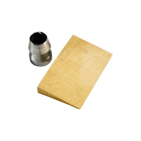 Klin drewn. szer=30mm do trzonków + pierścień metal.fi= 10mm Klin drewn. szer=30mm do trzonków + pierścień metal.fi= 10mm