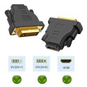HD6 Adapter gniazdo hdmi-wtyk dvi gold