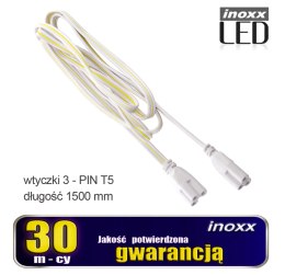 Łącznik liniowy z kablem do świetlówek led t5 długość 150cm