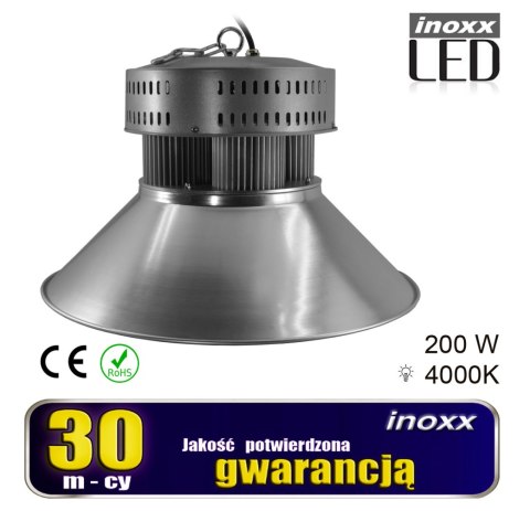 Lampa przemysłowa led 200w high bay cob 4000k neutralna 18 000lm Lampa przemysłowa led 200w high bay cob 4000k neutralna 18 000lm