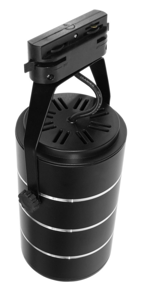 Lampa sklepowa led reflektor szynowy jednofazowy czarny 30w 2550 lm światło ciepłe 3000k Lampa sklepowa led reflektor szynowy jednofazowy czarny 30w 2550 lm światło ciepłe 3000k