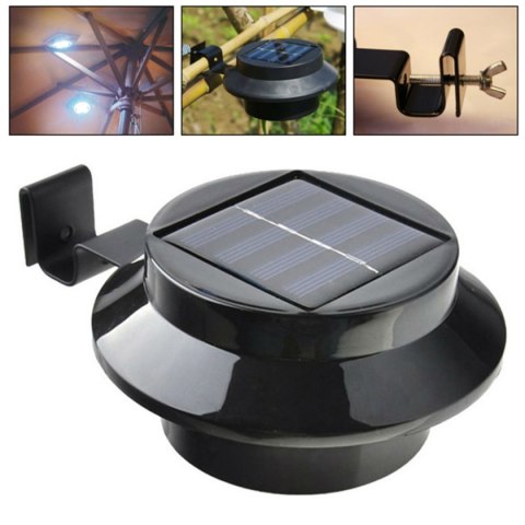 ZD52 Lampa ogrodowa solarna 3led czarna ZD52 Lampa ogrodowa solarna 3led czarna