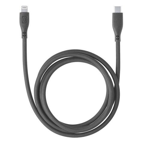 Cellularline Soft Cable - Kabel USB-C do Lightning certyfikat MFi 1.2 m (czarny) Cellularline Soft Cable - Kabel USB-C do Lightning certyfikat MFi 1.2 m (czarny)