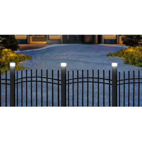 Lampa solarna LED na słupek GreenBlue, 80x80mm, daszek kopertowy, GB127 Lampa solarna LED na słupek GreenBlue, 80x80mm, daszek kopertowy, GB127